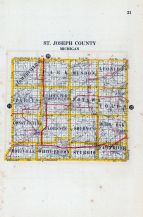 St. Joseph County, Michigan State Atlas 1916 Automobile and Sportsmens Guide